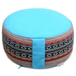 Perna rotunda meditatie - Etnic - Inca/raspberry - Bumbac Organic - 30cm x 15cm x 15cm