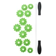 Rola Masaj Mica - Floare Verde - 44cm x 7cm 
