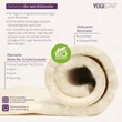 Saltea Yoga Naturala - Yogistar - Lana Virgina Organica - 200x75x0.4cm