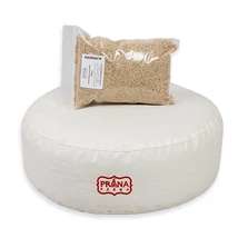 Perna Yoga rotunda pentru meditatii cu mei Prana 36x12cm  + umplutura cadou 100g