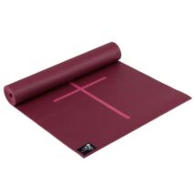Saltea Yoga Plus cu marcaje Bordeaux - Yogistar - 195x61x0.5cm