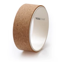 Roata Yoga, Yogiwheel - Yogistar - Plută/Alb - 32.5x13 cm
