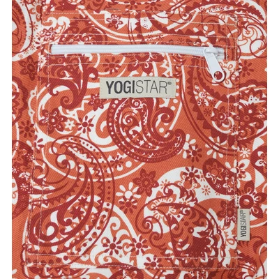 Husa Saltea Yoga Basic Art Collection – bumbac - Paisley portocaliu-roșu - pentru saltele de 65 cm latime