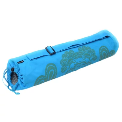 Husa Saltea Yoga Art Collection – bumbac - Aqua - pentru saltele de 65 cm latime