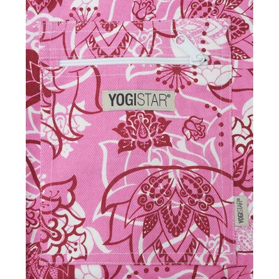 Husa Saltea Yoga Basic Art Collection – bumbac - Lotus Rosu-Roz - pentru saltele de 65 cm latime