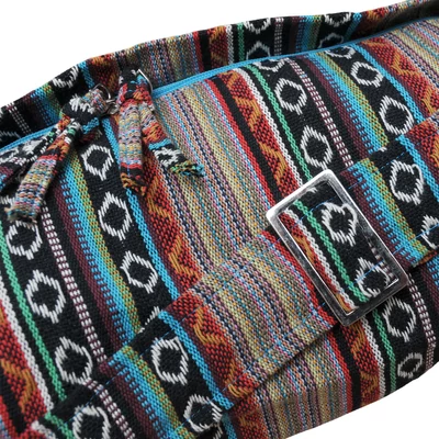 Husa Saltea Yoga Basic Art Collection – bumbac - Inca/Petrol - pentru saltele de 72cm latime