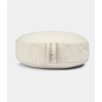 Perna rotunda de meditatie cu hrisca Manduka - Sand - 38cm x 13cm
