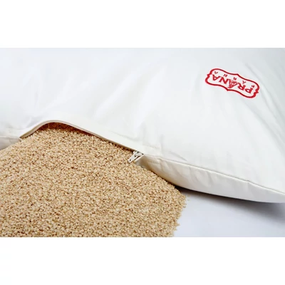 Perna Yoga semiluna pentru meditatii cu mei Prana 36x23x12cm  + umplutura cadou 100g