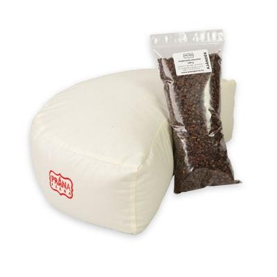 Perna Yoga semiluna pentru meditatii cu hrisca Prana 36x23x12cm  + umplutura cadou 100g