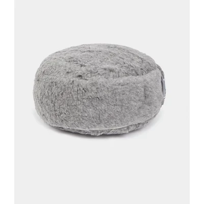 Perna rotunda cu hrisca din lana pentru meditatie Manduka - Gri - 38cm x 13cm
