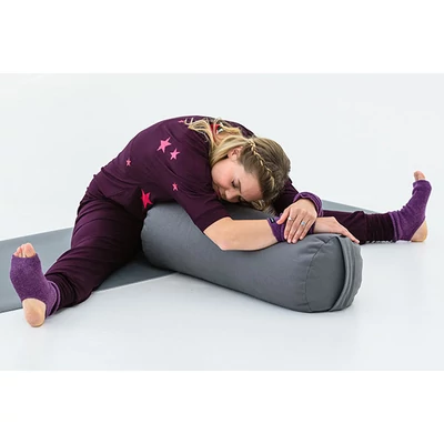 Perna Yoga de meditatie Bolster Yin plus, cu husa - 68x25x25cm
