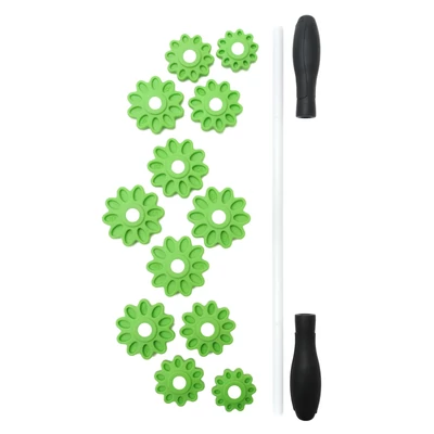 Rola Masaj Mica - Floare Verde - 44cm x 7cm 