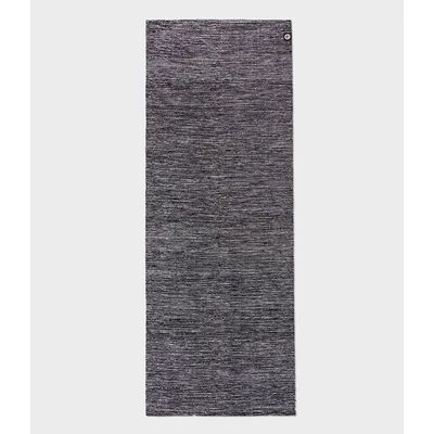 Covor Yoga din bumbac Manduka Shala - Black Heather - 180cm x 70cm
