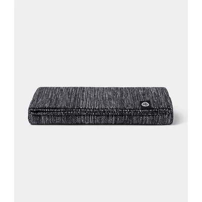 Covor Yoga din bumbac Manduka Shala - Black Heather - 180cm x 70cm