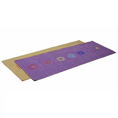 Covor Yoga din bumbac - Chakra Gri - Yogistar - 192cm x 72cm x 0.3cm