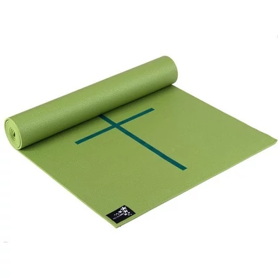 Saltea Yoga Plus cu marcaje Kiwi - Yogistar - 195x61x0.5cm