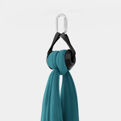 Suport agatator pentru hamac Aerial yoga cu carabina si curea de 40 cm - Playjuggling