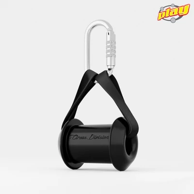 Suport agatator pentru hamac Aerial yoga cu carabina si curea de 40 cm - Playjuggling