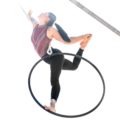 Cerc Yoga Aerial + Curea prindere din poliester 75 cm