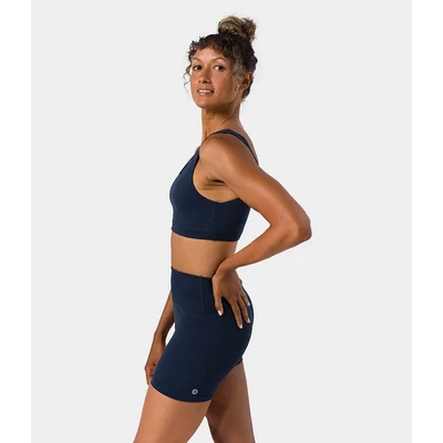 Bustiera Dhara Manduka de Yoga - Midnight Heather