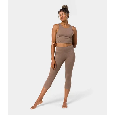 Pantaloni Dhara Capri Yoga Manduka - Lions Mane Heather