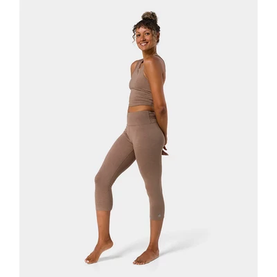 Pantaloni Dhara Capri Yoga Manduka - Lions Mane Heather