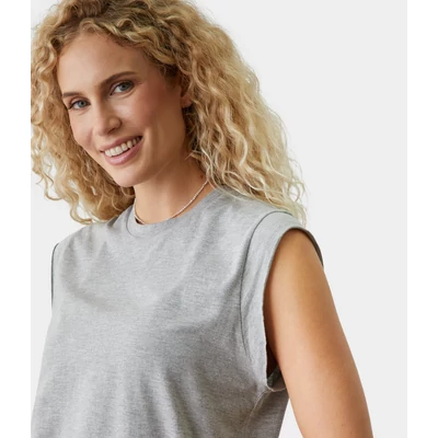Tricou Warrior Manduka de Yoga - Heather Grey
