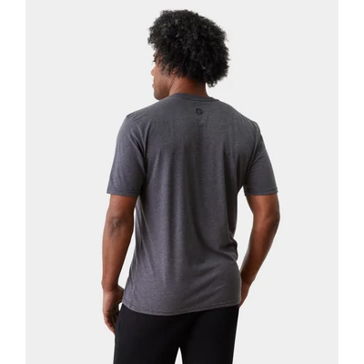Tricou Vinyasa Manduka de Yoga - Jet Black Heather