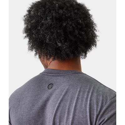 Tricou Vinyasa Manduka de Yoga - Jet Black Heather