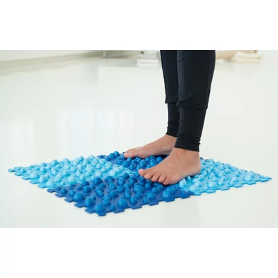 Placa modulara pentru masajul talpilor - Yogistar - Albastru - 4 bucati - 119cm x 32cm