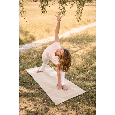 Covor Yoga din bumbac - Yogistar -  Nature - 192cm x 72cm x 0.3cm